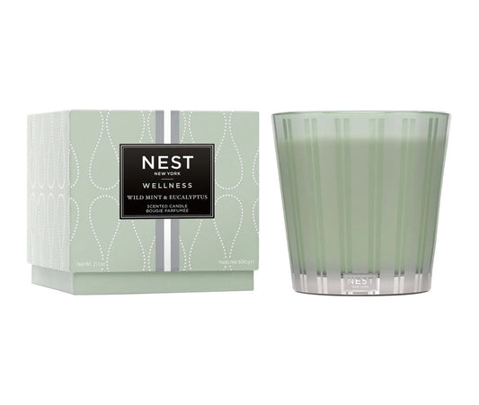 NEST 3-Wick Candle 21.1oz-Wild Mint & Eucalyptus