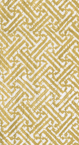 Guest Towel - Fretwork Gold