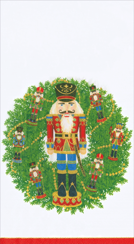 Guest Towels - Nutcracker Wreath