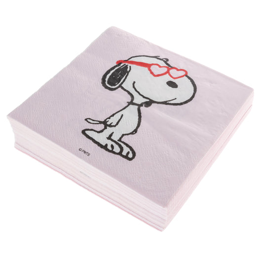 Peanuts Snoopy Glasses Cocktail Napkins