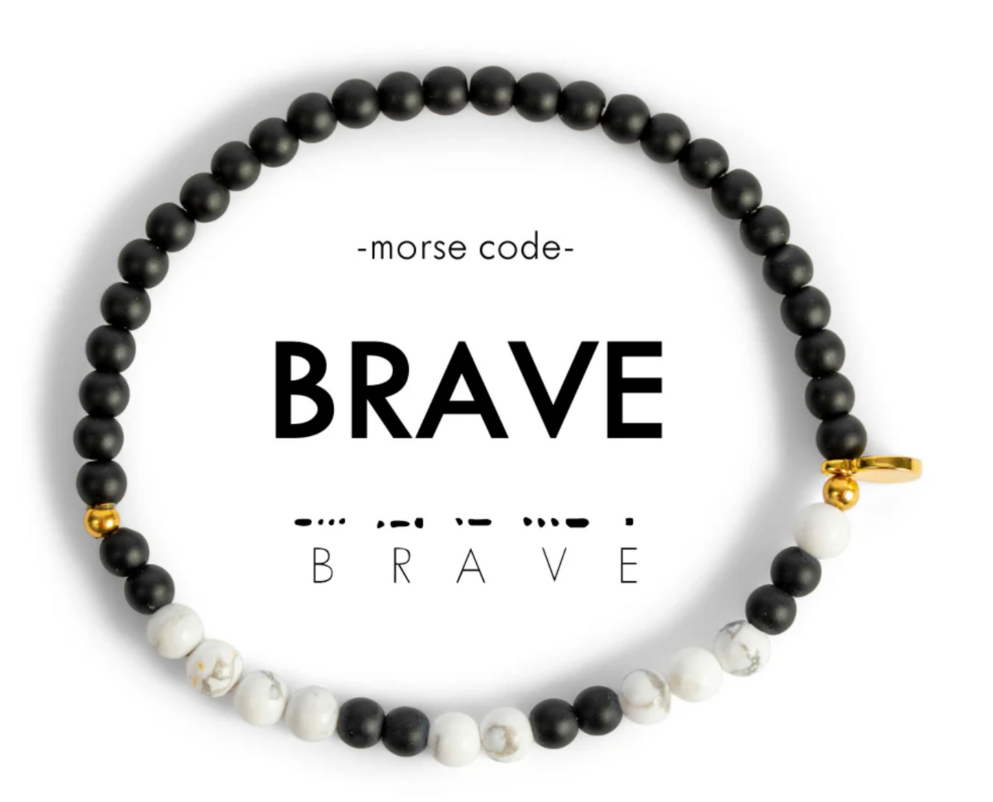 Morse Code Bracelet - Brave