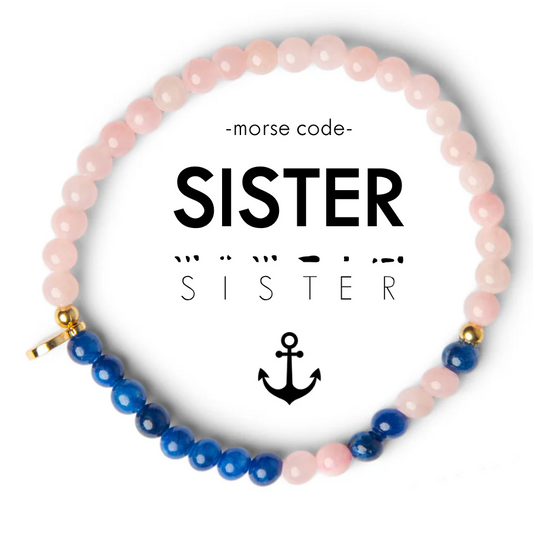 Sorority Morse Code Bracelet - Delta Gamma