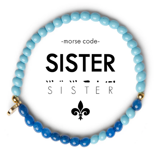 Sorority Morse Code Bracelet - Kappa Kappa Gamma