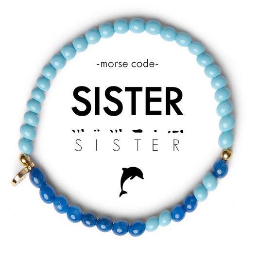 Sorority Morse Code Bracelet - Delta Delta Delta