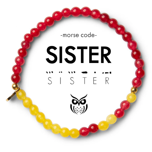 Sorority Morse Code Bracelet - Chi Omega