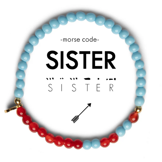 Sorority Morse Code Bracelet - Pi Beta Phi