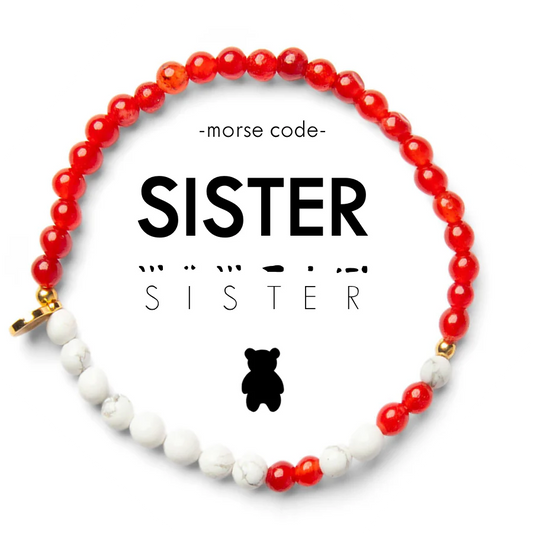 Sorority Morse Code Bracelet - Alpha Phi