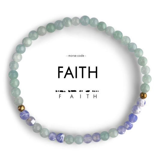 Morse Code Bracelet - Faith