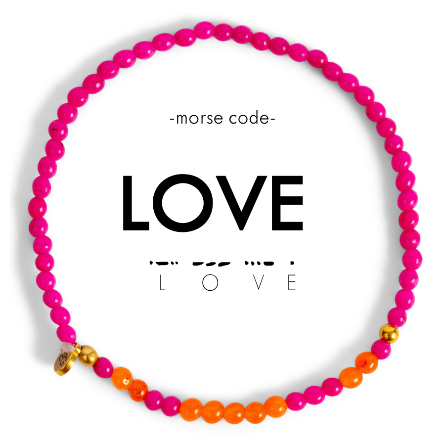 Morse Code Bracelet - Love