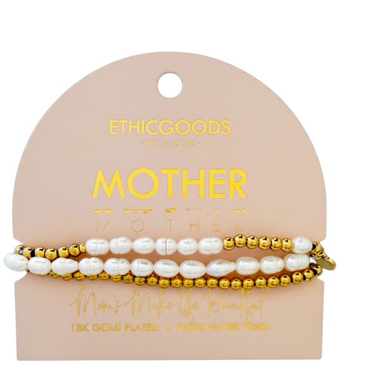 Morse Code Bracelet Stacking Set - Mother
