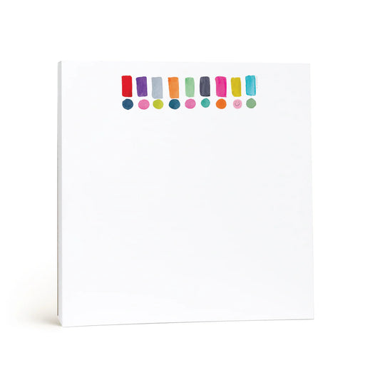Chunky Notepad - Happy Dots Exclamation