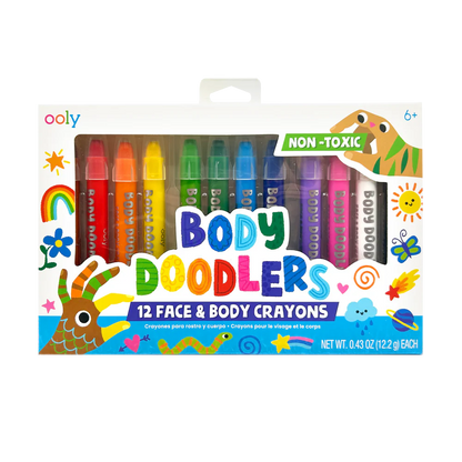 Body Doodlers Face & Body Crayons