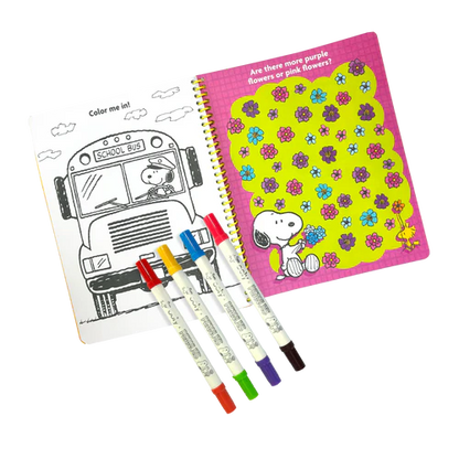 OOLY x Peanuts: Activity Travel Kit & Double-Ended Markers