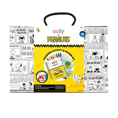 OOLY x Peanuts: Coloring Activity & Sticker Kit