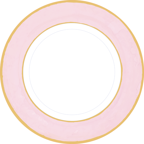Dinner Plates - Watercolor Petal Pink