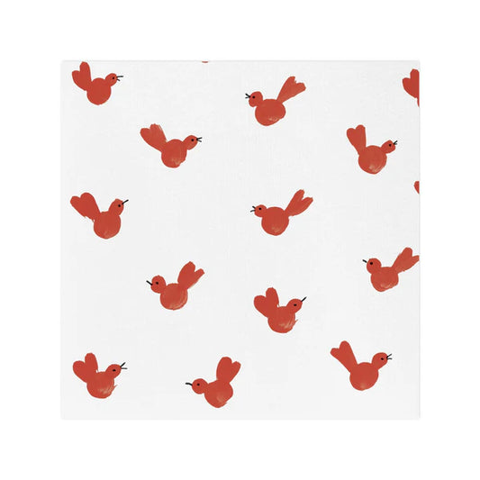 Papersoft Cocktail Napkins - Red Bird