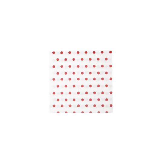 Papersoft Cocktail Napkins - Dot Red