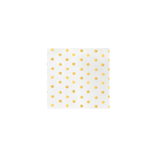 Papersoft Cocktail Napkins - Dot Yellow