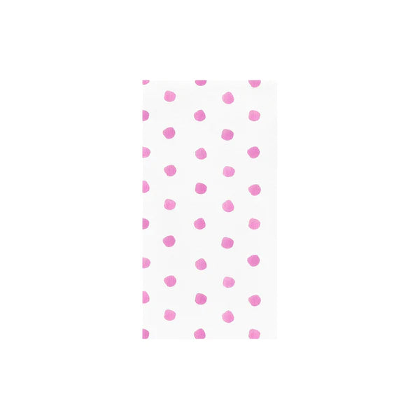 Papersoft Guest Towels - Dot Pink