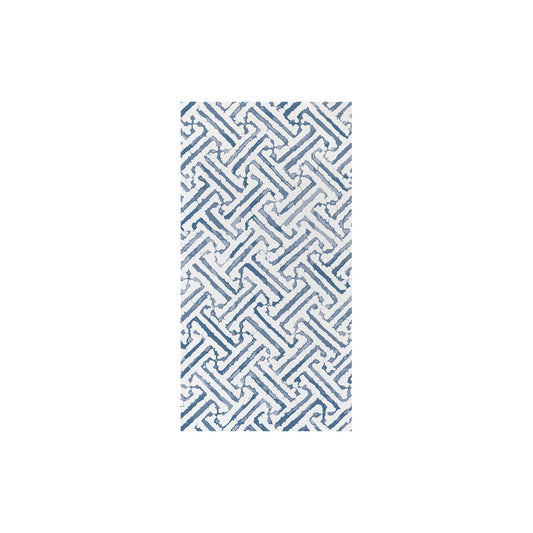 Papersoft Guest Towels -  Greek Key Blue