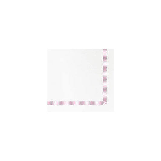 Papersoft Cocktail Napkins - Fringe Pink