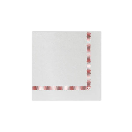 Papersoft Cocktail Napkins - Fringe Red