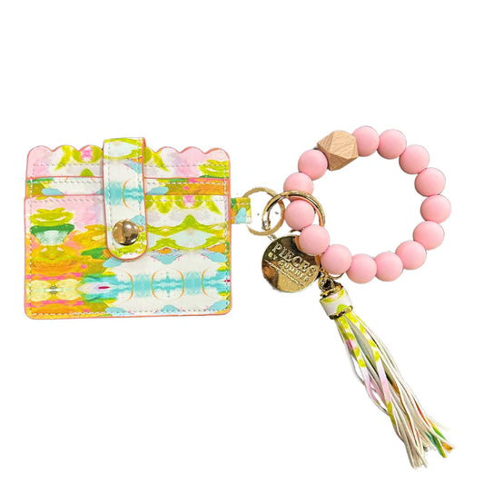 Keychain Wristlet Wallet - Palm Beach