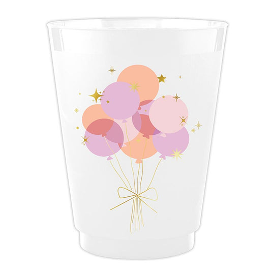 Frost Shatterproof Cup - Balloons