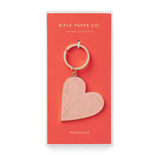 Enamel Keychain - You Are Loved Heart - Juliet