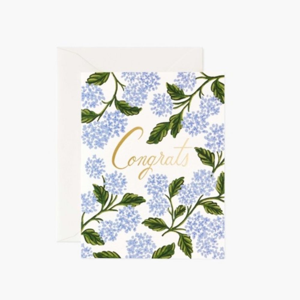 Card - Hydrangea Congrats
