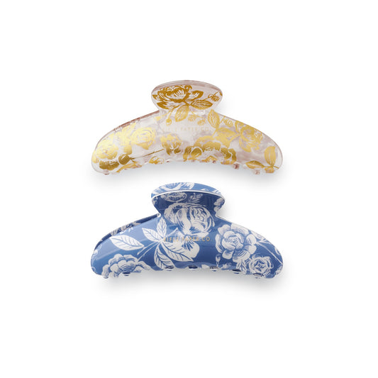 Claw Clip Set Large - English Rose
