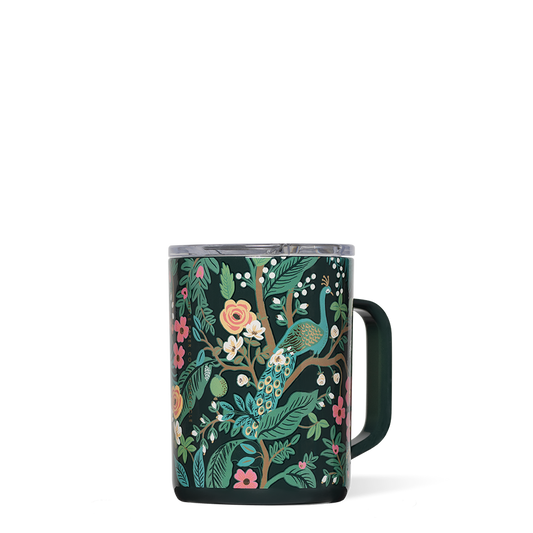 Mug - 16oz Rifle Paper - Peacock Blue