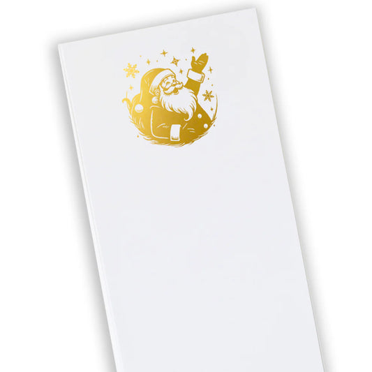 Buck Notepad - Gold Foil Santa