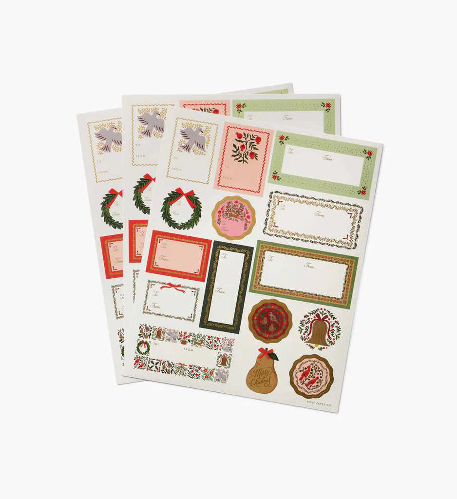 Stickers & Labels Pack of 3 - Christmastide