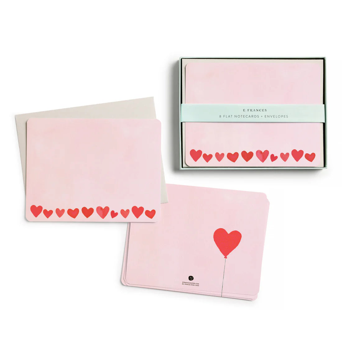 Flat Notes - Mini Hearts Blush