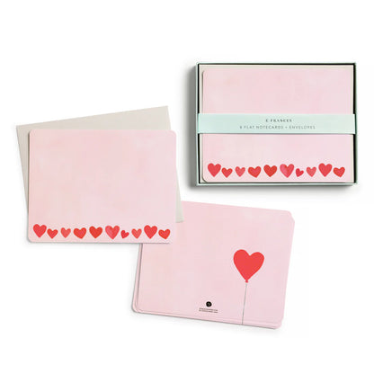 Flat Notes - Mini Hearts Blush
