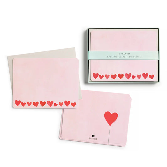 Flat Notes - Mini Hearts Blush