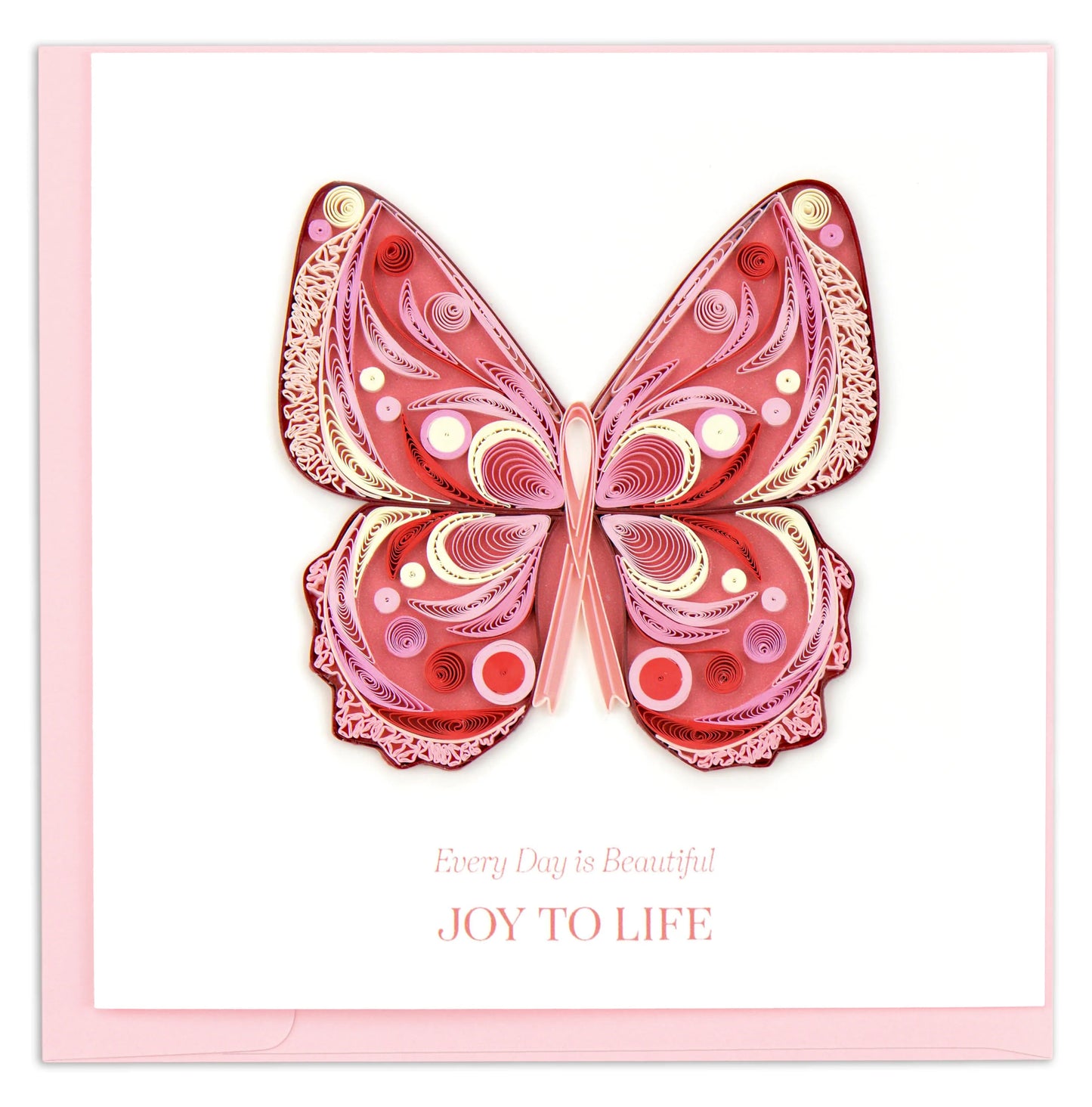 Quilled Card - Pink Butterfly