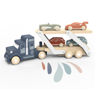 Speedy Monkey - Wooden Car Transporter