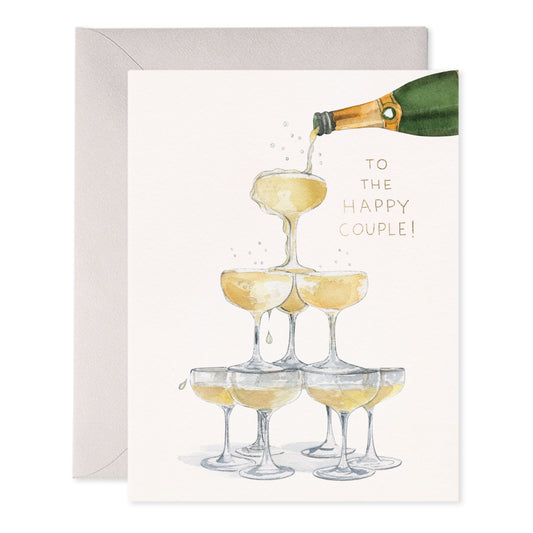 Greeting Card - Champagne Tower