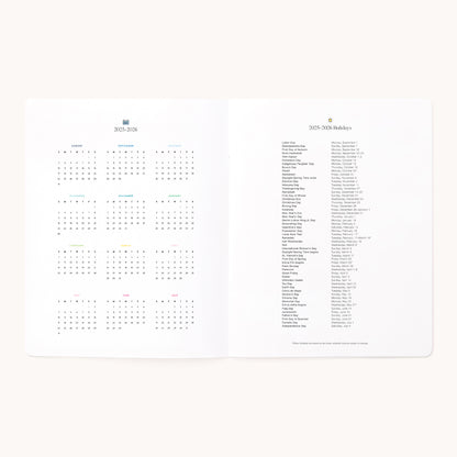 2025-2026 Softcover Monthly Simplified Planner