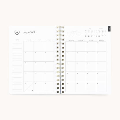 2025-2026 Softcover Weekly Simplified Planner - Ivory