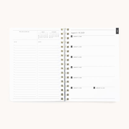2025-2026 Softcover Weekly Simplified Planner - Ivory