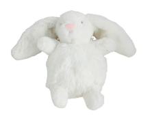 Bunny Pom Pom Rattles - Ivory