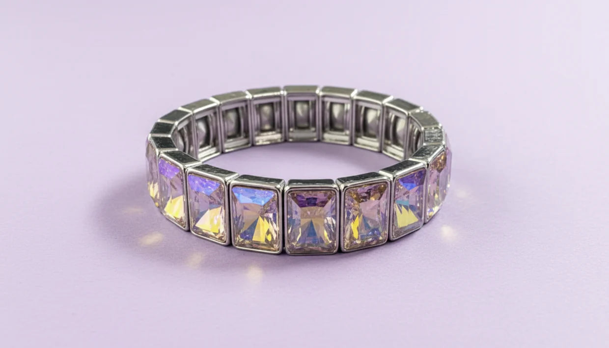 Bracelet - Estelle Silver/Iridescent