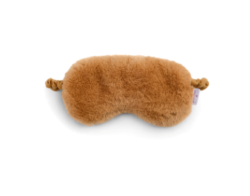 Brown Sherpa Warmies Eye Mask