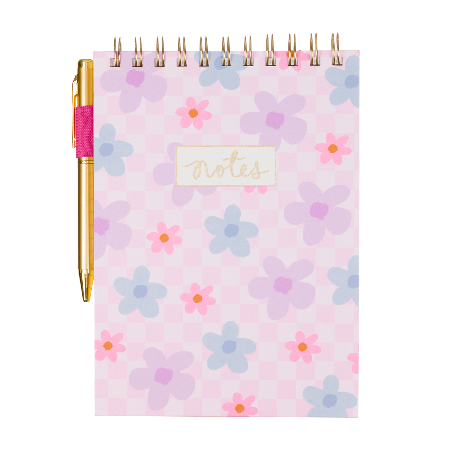 Steno Pad with Pen - Daisy Checker