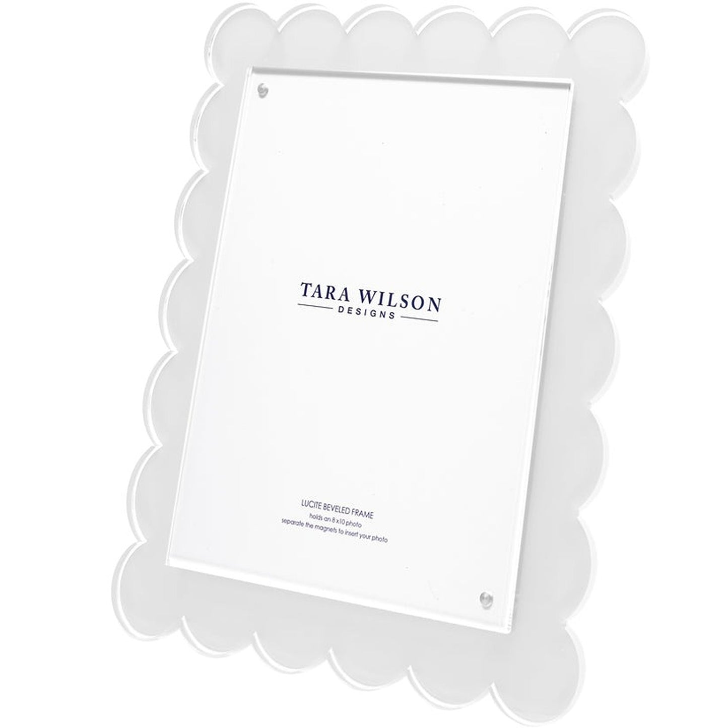 White Scallop Frame 8x10