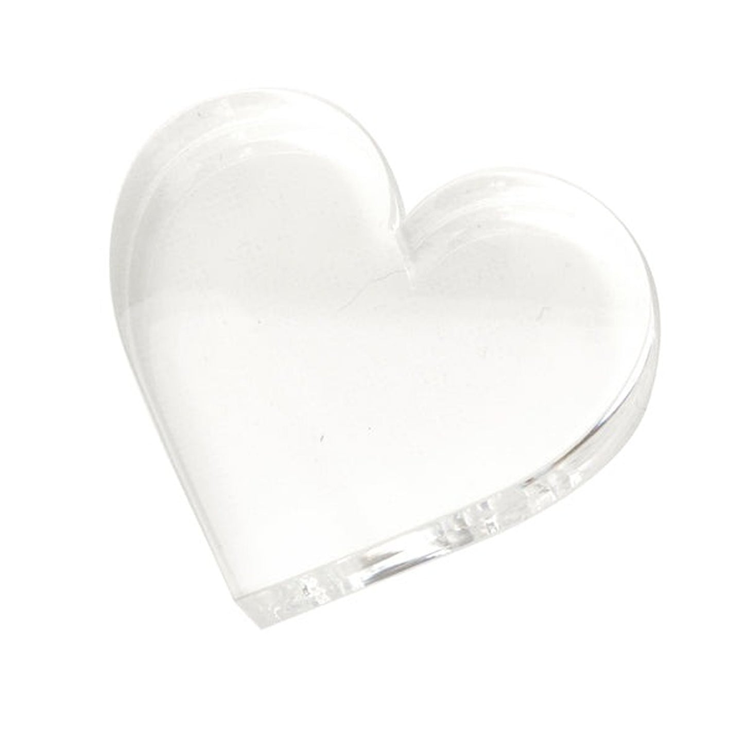 Paper Weight - Heart - Clear