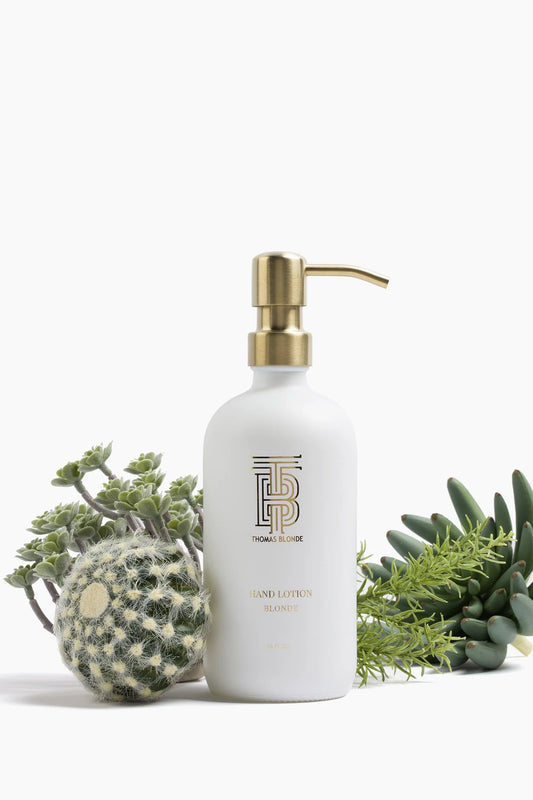 16 oz Glass Hand Soap - Blonde